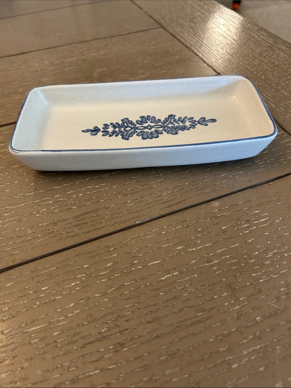 PFALTZGRAFF Rectangular Tray with Blue Floral Motif